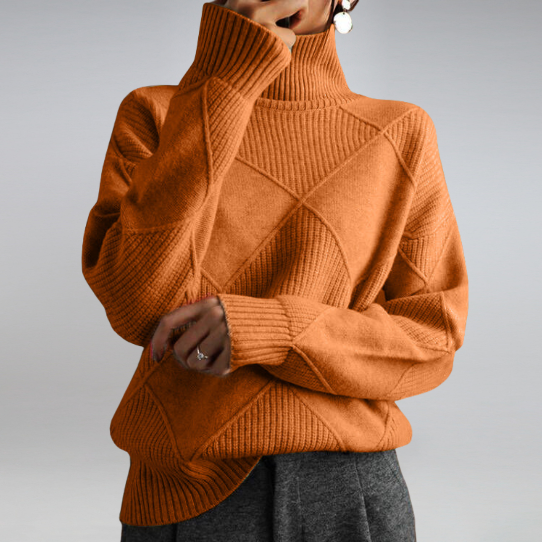 Women's Turtleneck Sweater Cashmere Style 7