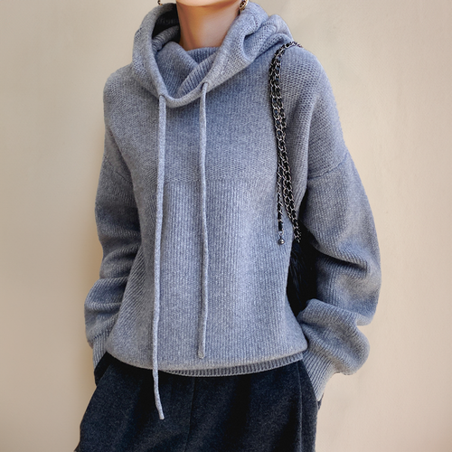 Women's Turtleneck Sweater Merino Wool Elegant Style 2