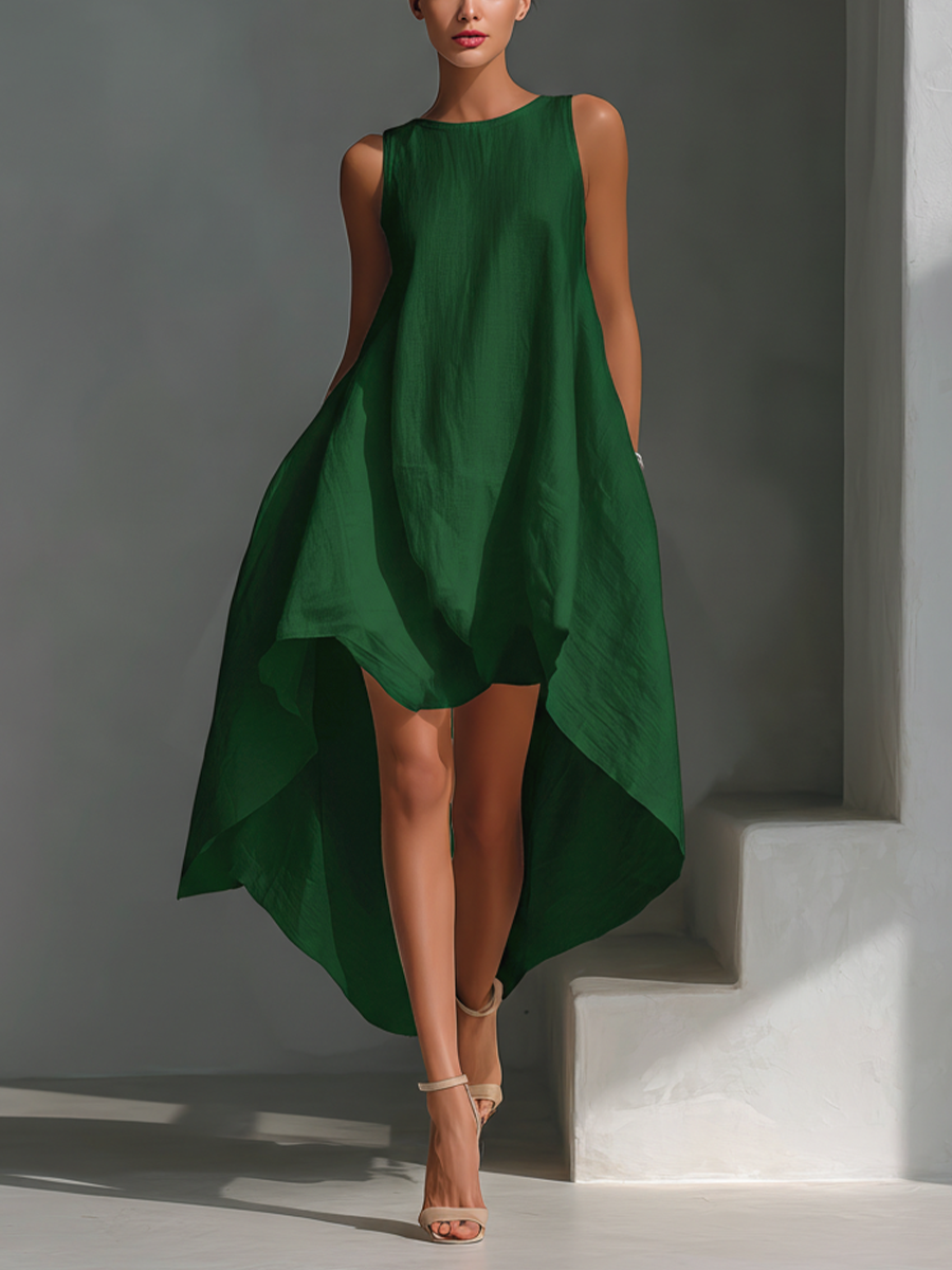 Women's White Linen Midi Dress: Effortless Summer Style for Every Occasion 4