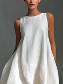 Women's White Linen Midi Dress: Effortless Summer Style for Every Occasion 5