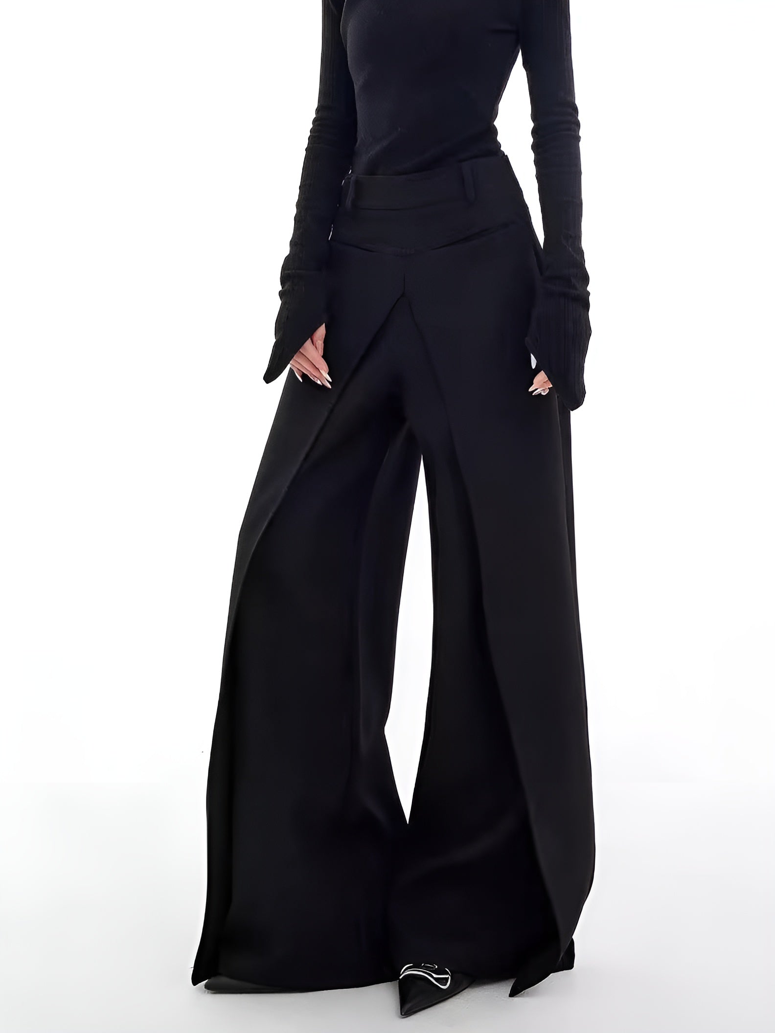 Women's Wide Leg Pants Lightweight Woven Fabric Casual Comfort