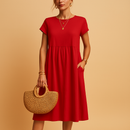 Women’s Elegant Midi Summer Dress – Lightweight and Versatile Fit