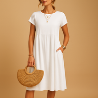 Women’s Elegant Midi Summer Dress – Lightweight and Versatile Fit