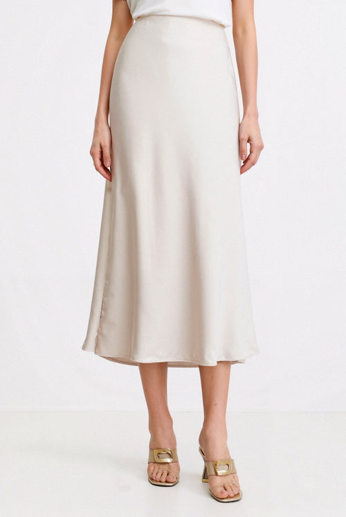 Women’s High-Waist Maxi Skirt – Minimalist A-Line Silhouette