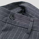 Women’s High-Waist Pinstripe Wide-Leg Trousers – Elegant Office Style