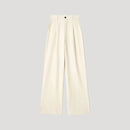 Women’s High-Waist Pinstripe Wide-Leg Trousers – Elegant Office Style