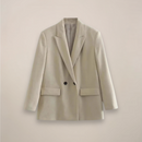 Women’s Oversized Double-Breasted Blazer Coat – Long Smart Jacket for Autumn/Winter