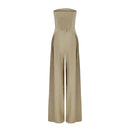 Women’s Tube Jumpsuit with Waist Sculpting Corset Effect – Elegant Slim Fit