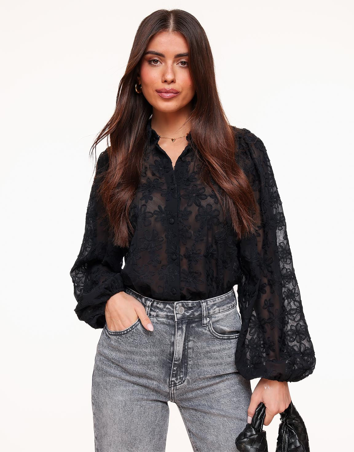 Womens Blouse Floral 0