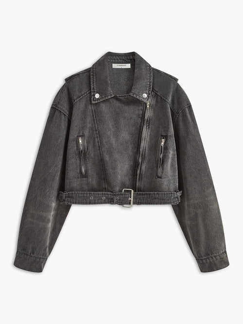 Womens Denim Jacket Cropped 0