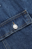 Womens Denim Jacket with Tie Belt 2