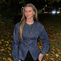 Womens Denim Two Piece Set