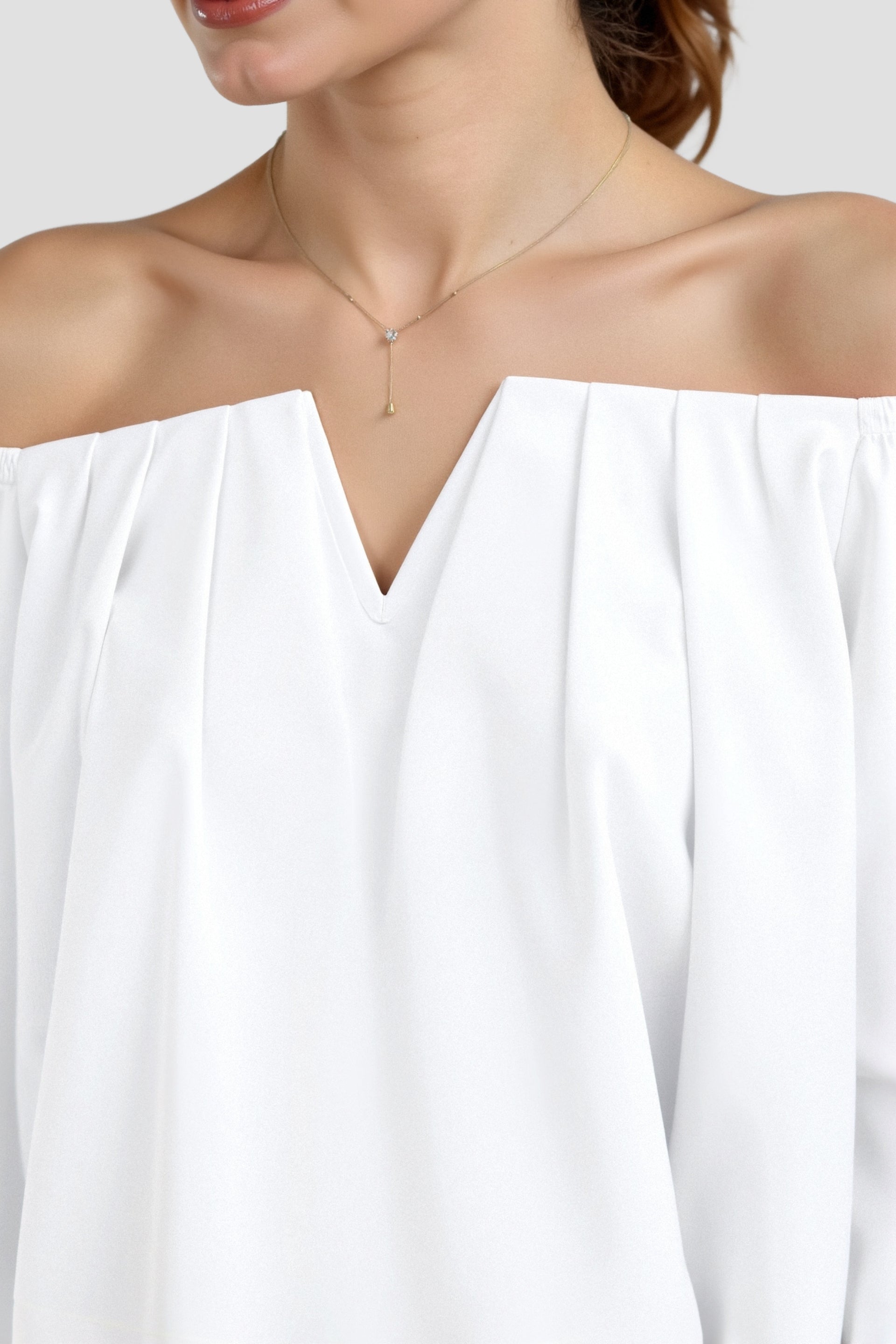 Womens Going Out Top Off-Shoulder V-Neck