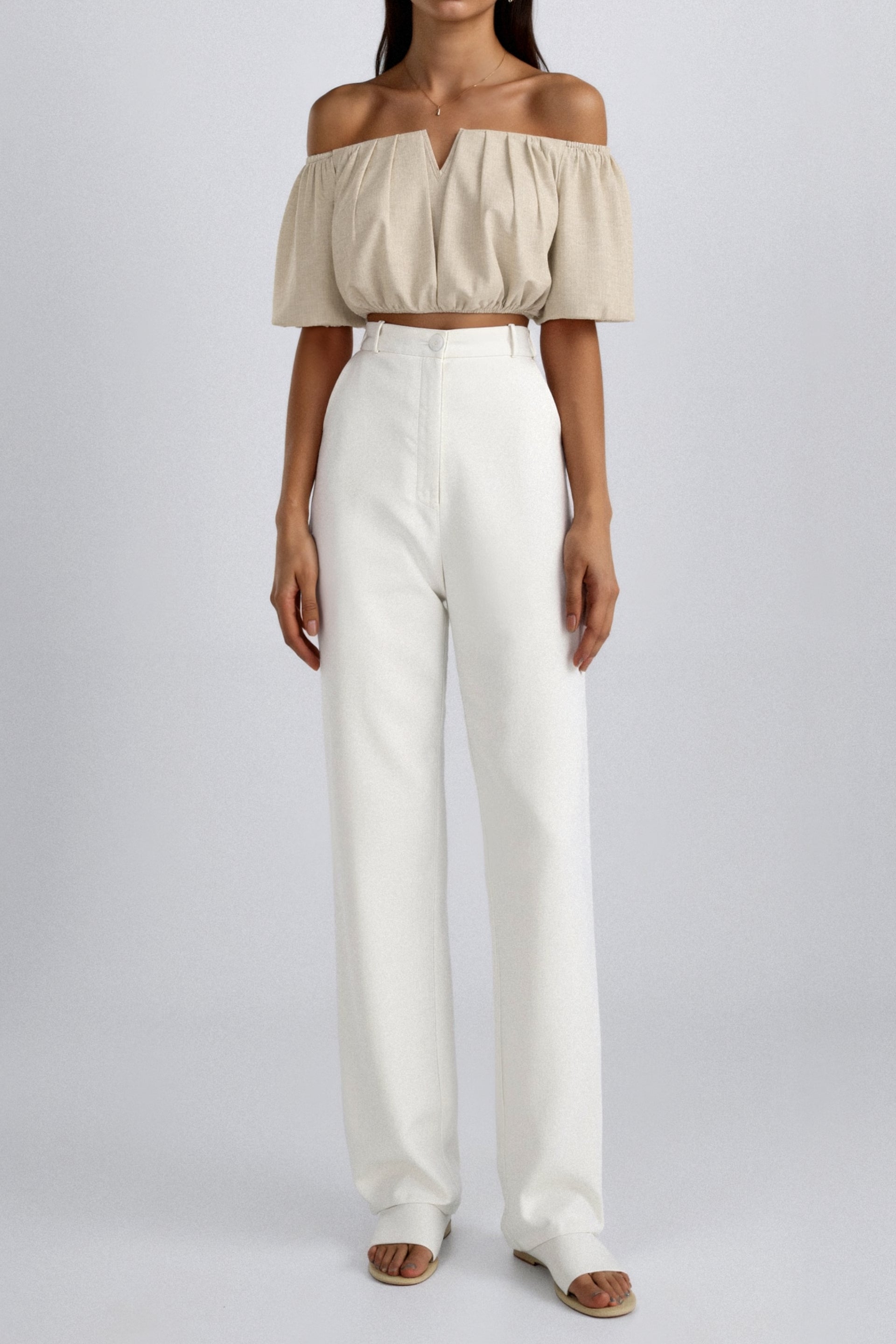 Womens Going Out Top Off-Shoulder V-Neck 8