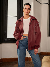 Womens Jacket Burgundy