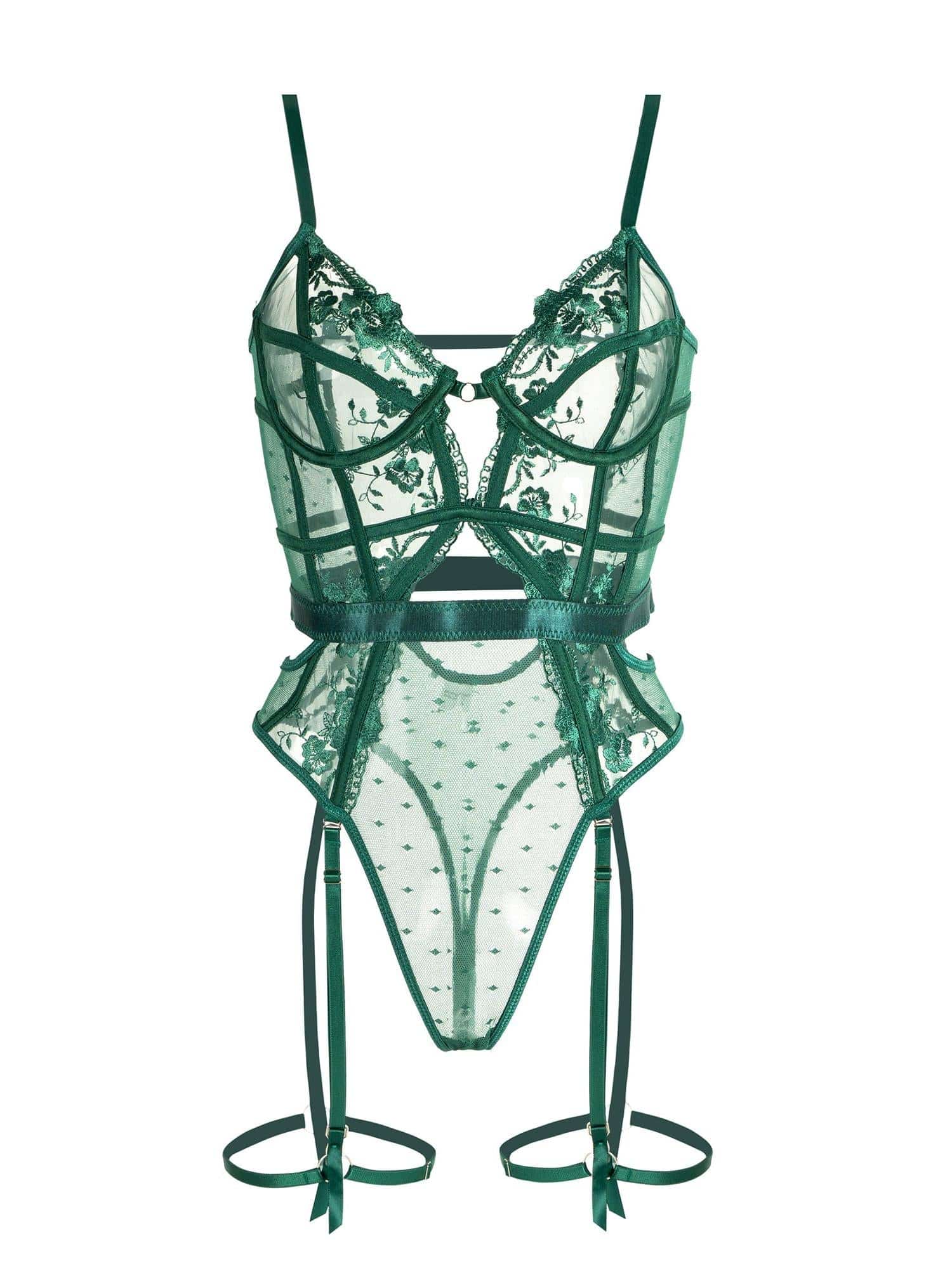 Womens Lingerie Lace Body With Underwire 7