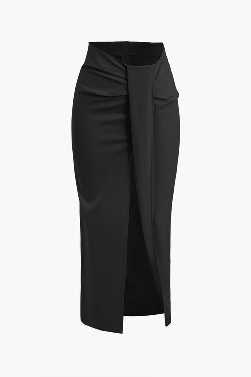 Womens Midi Dress High-Waist 3