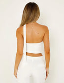 Womens Tank Top With Asymmetrical Neckband 1