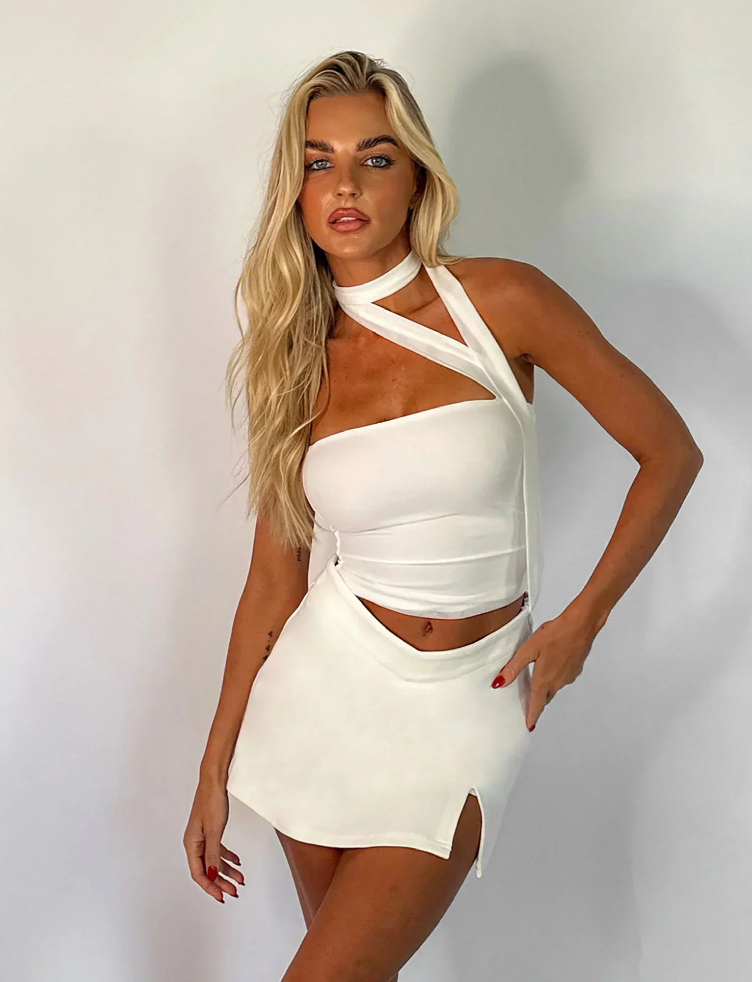 Womens Tank Top With Asymmetrical Neckband 3
