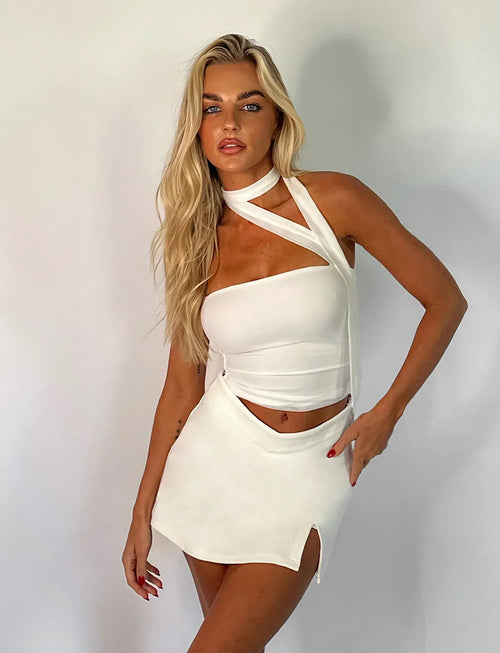 Womens Tank Top With Asymmetrical Neckband 3