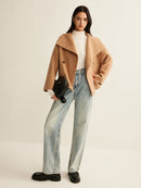 Womens Wool Coat Cropped 4