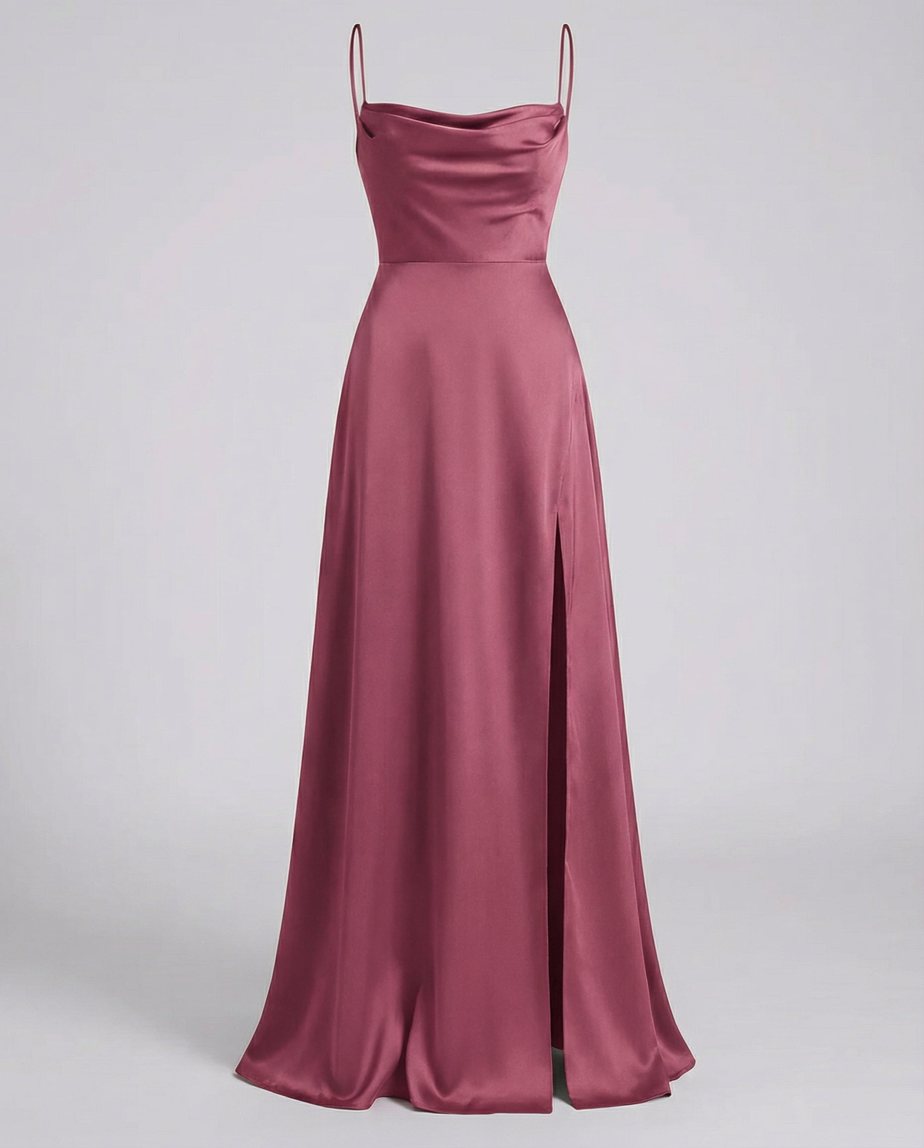 Elegant Womens Silk Maxi Dress Flowing Fit – Chic Summer Evening Gown