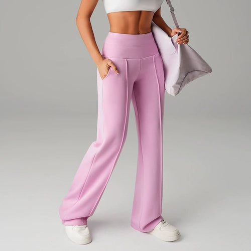 Women's Straight Leg Jogger Trousers – Casual Comfortable Everyday Pants