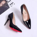 Womens Shiny Leather High Heel Stilettos – Elegant Evening Pumps