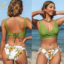 Rosa® | Bikini Set Floral Wrap And Tie Bikini