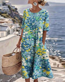 Tessène Printed Relaxed-Fit Dress