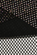 Sexy Rhinestone Mesh Bodycon Mini Skirt
