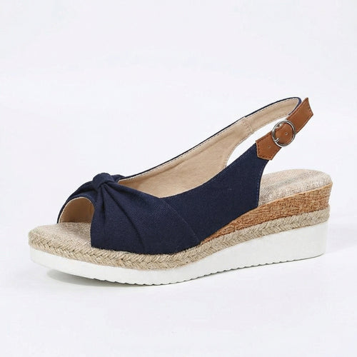 Women's Orthopedic Pointed-Toe Platform Sandals – Stylish Buckle Comfort Shoes