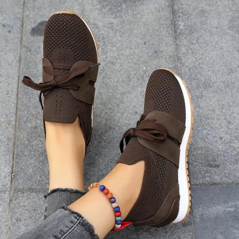 Women's Supportive Slip-On Walking Sneakers – Lightweight Everyday Comfort Shoes