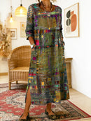 Maelle Printed Loose Midi Dress