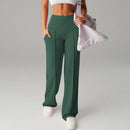 Women's Straight Leg Jogger Trousers – Casual Comfortable Everyday Pants