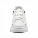Women's White Textile Lace-Up Sneakers – Orthopedic Casual Comfort Trainers