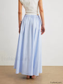 Cotton A-Line Skirt With Pockets