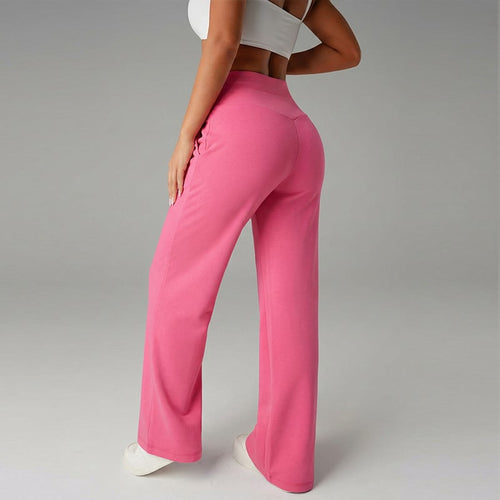 Women's Straight Leg Jogger Trousers – Casual Comfortable Everyday Pants