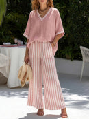 Ursuline Breathable Linen-Blend Two-Piece Set