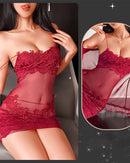 Women's Elegant Lace Nightwear Set – Luxurious Sleepwear Ensemble