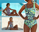 Women's Multicoloured Graphic One-Piece Swimsuit – Stylish Beachwear