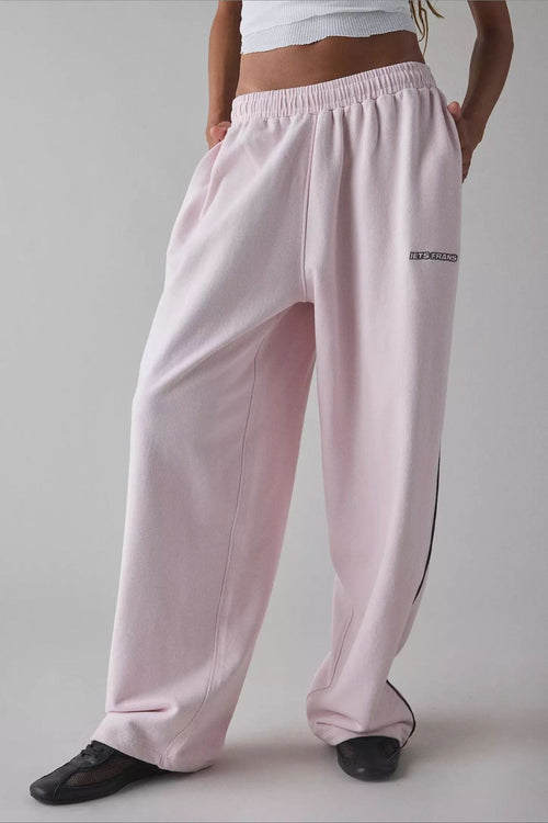 Women's Long Embroidered Relaxed Knit Pants – Effortless Chic Comfort
