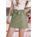 Green Bow Workwear A-Line Skirt