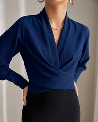 Women's Blouse Puff Sleeve Top Elegant Design