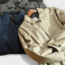 Men’s Buttoned-Up Weatherproof Coat – Windproof Waterproof Jacket