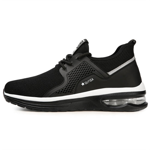 Women's Black Non-Slip Athletic Sneakers – Steel Toe Safety Work Trainers