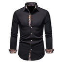 Mens Slim Fit Long Sleeve Shirt Modern Stretch – Casual Dress Shirt