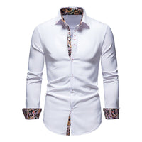 Mens Slim Fit Long Sleeve Shirt Modern Stretch – Casual Dress Shirt
