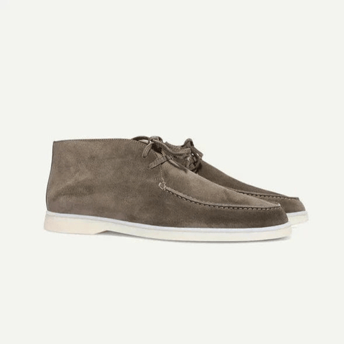 Men's Classic Suede Lace-Up Shoes – Elegant Formal Business Dress Shoes