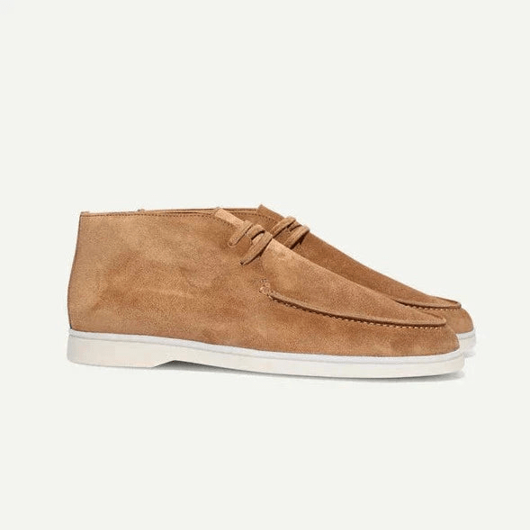Men's Classic Suede Lace-Up Shoes – Elegant Formal Business Dress Shoes